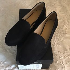 Talbots Black Suede loafer